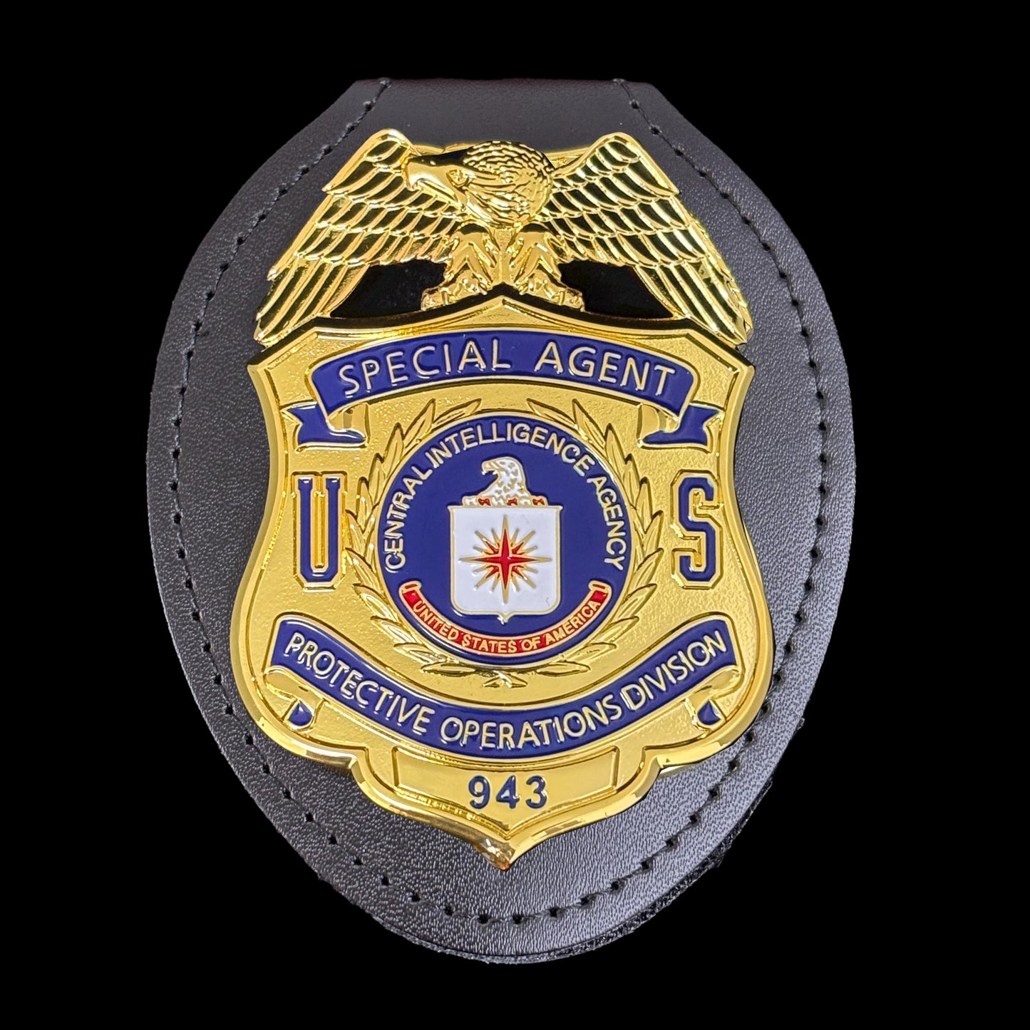 CIA Protective Operations Division Special Agent Badge Replica Movie Props Num 943