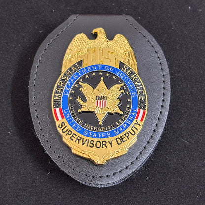 US Marshal Service Supervisory Deputy USMS Badge Replica Movie Props