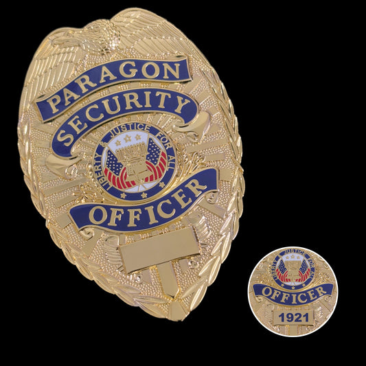 US White House Paragon Security Officer Badge Replica Movie Props Customizable number