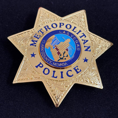 Las Vegas Metropolitan Police Badge  LVMPD Replica Movie Props