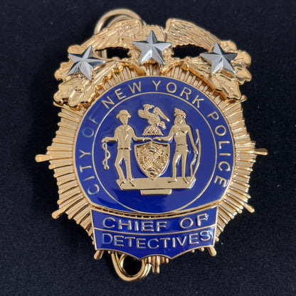 NYPD New York Police Badge Replica Movie Props 3 Star