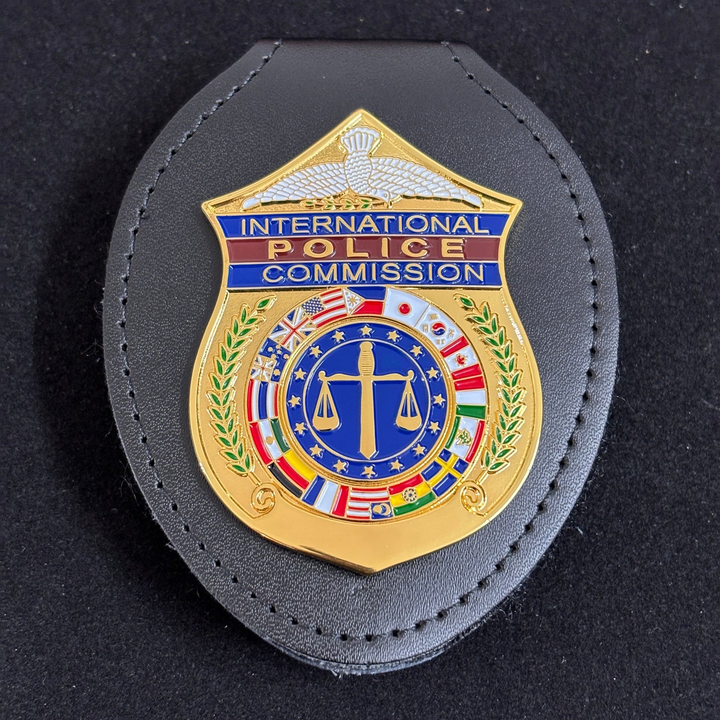 International Police Commission Badge Replica Movie Props