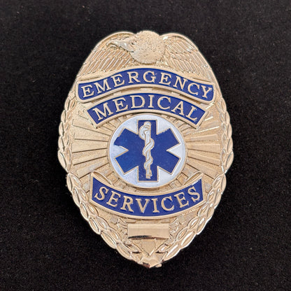 Emergency Medical Services Badge Replica Movie Props Customizable number