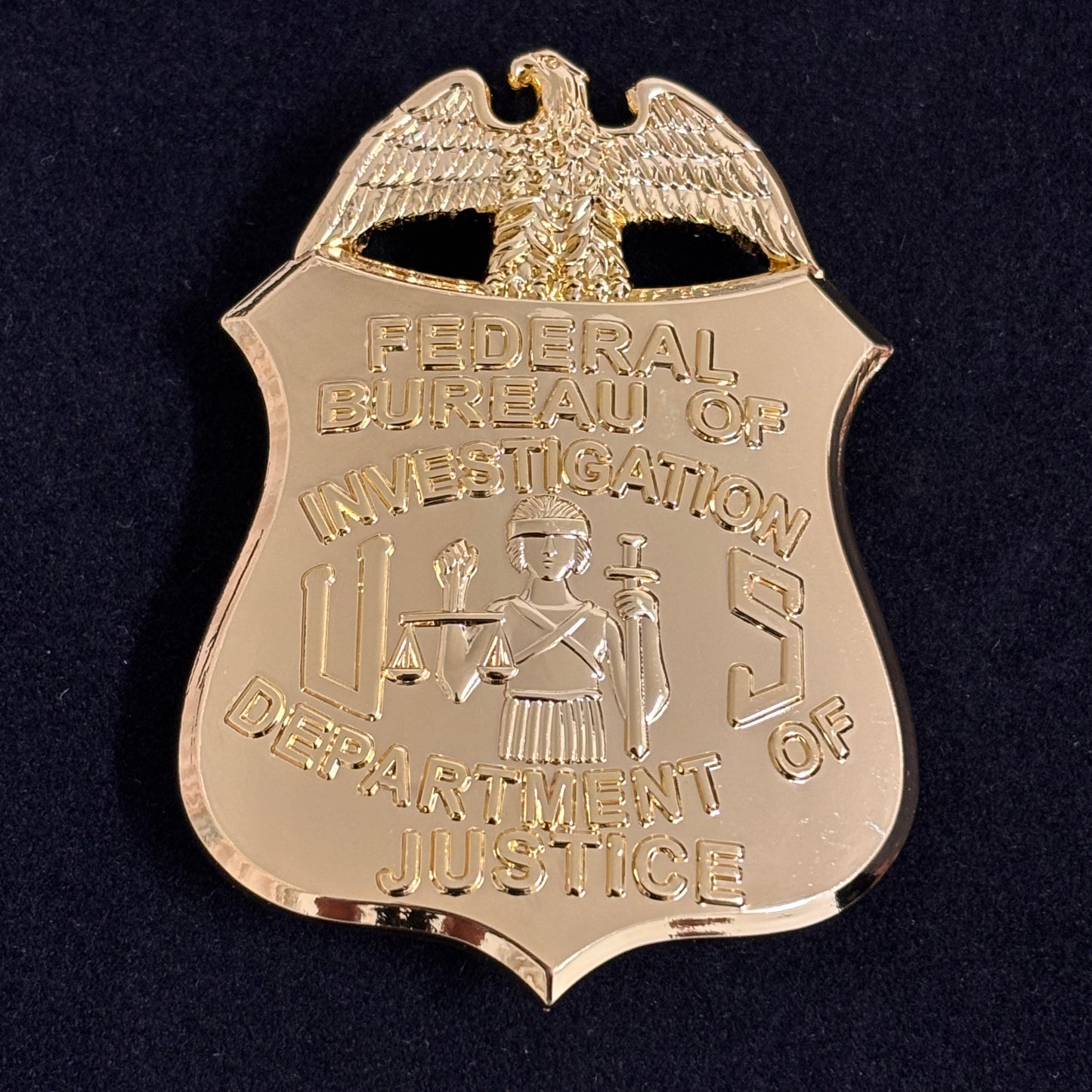 Department Of Justice FBI Badge Replica Movie Props