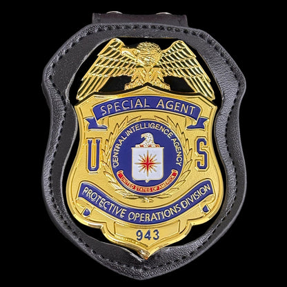 CIA Protective Operations Division Special Agent Badge Replica Movie Props Num 943