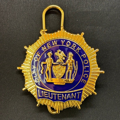 NYPD New York Police LIEUTEANT Badge Replica Cosplay Movie Props