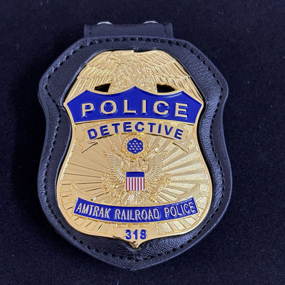 APD Railroad Detective Police Badge Replica Movie Props With #318