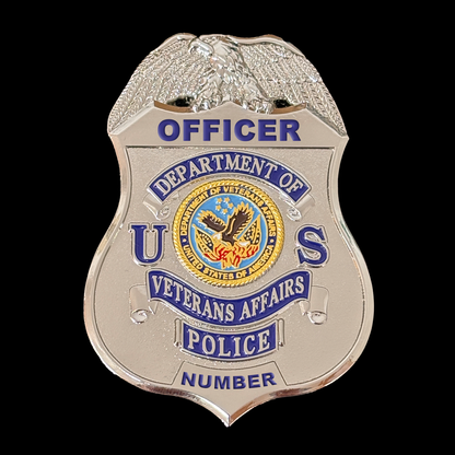 US Department Of Veterans Affair Police Badge Replica Movie Props Customizable Number & Name