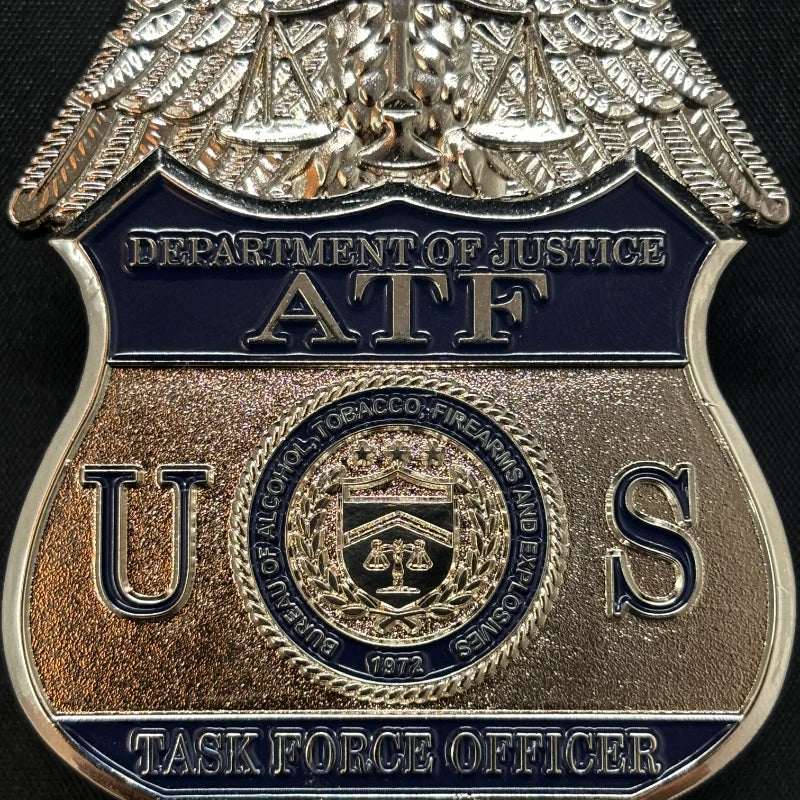 US ATF TFO Task Force Officer Badge Replica: High-Quality Movie Prop