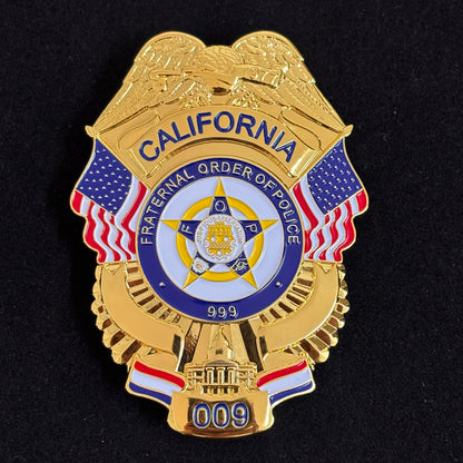 California Fraternal Order Of Police 009 Badge Replica Movie Props