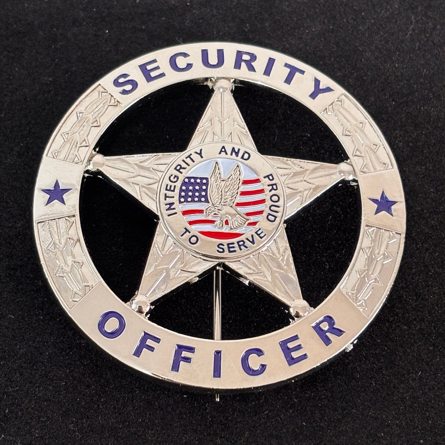 Integrity And Proud To Serve Security Officer Badge Replica Movie Props