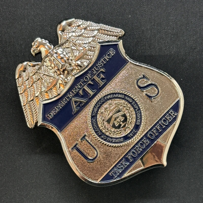 US ATF TFO Task Force Officer Badge Replica: High-Quality Movie Prop