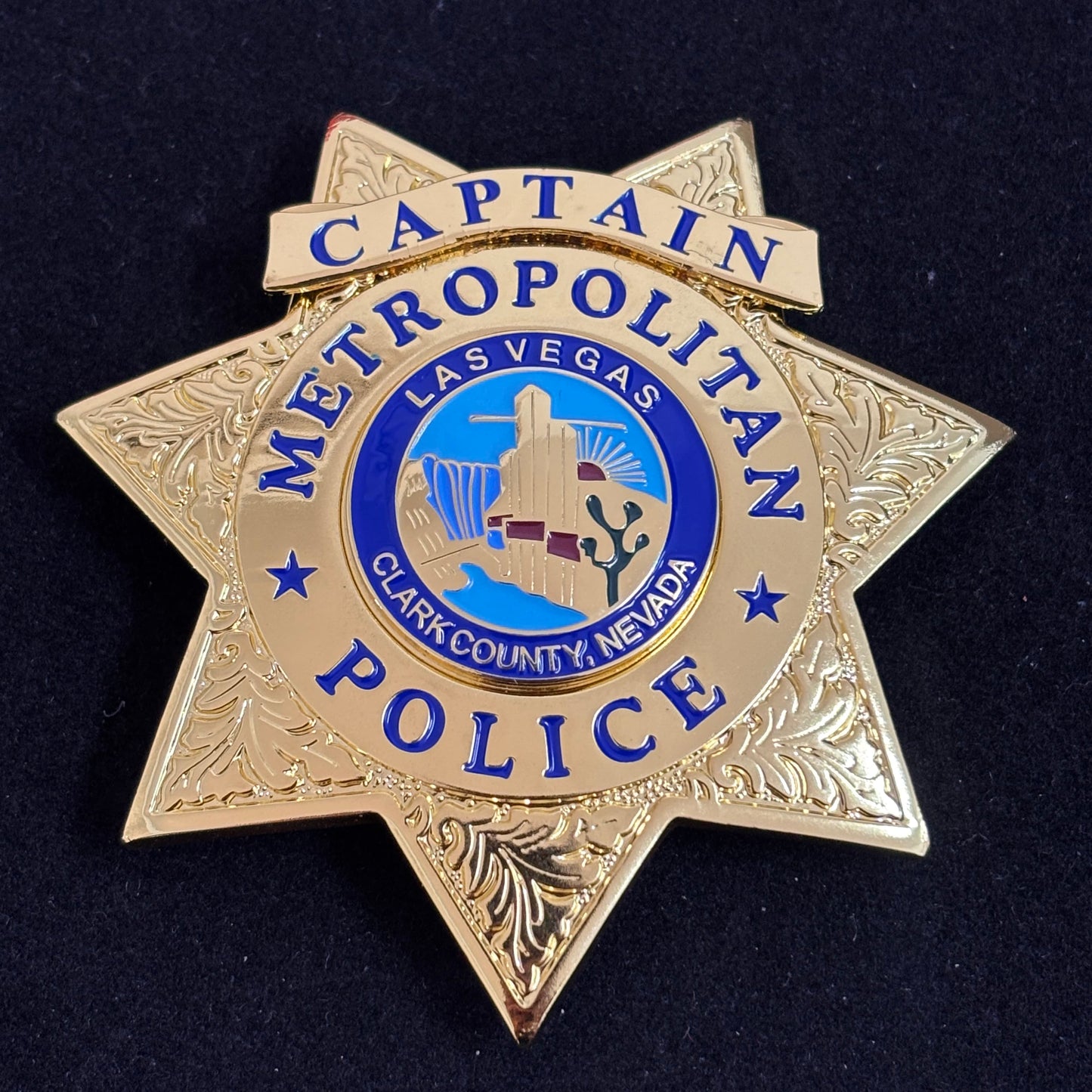 Las Vegas Metropolitan Police Captain BADGE Replica Movie Props