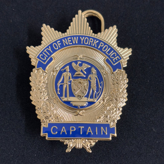 NYPD New York Police Captain Badge Replica Cosplay Movie Props