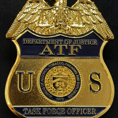 US ATF TFO Badge Replica Movie Prop