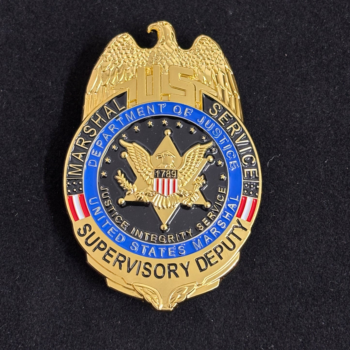 US Marshal Service Supervisory Deputy USMS Badge Replica Movie Props