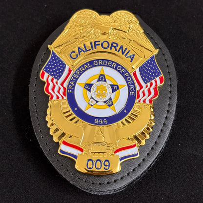 California Fraternal Order Of Police 009 Badge Replica Movie Props