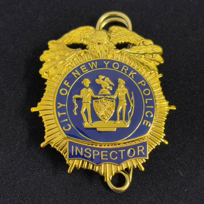 NYPD New York Police Inspector Badge Replica Cosplay Movie Props