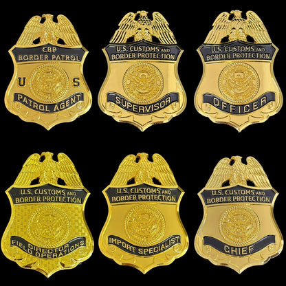 US CBP Badge Set Replica Movie Props