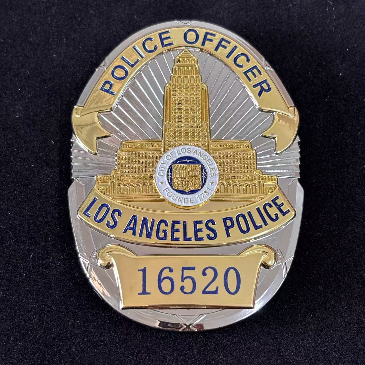 LAPD Police Officer Los Angeles Police BADGE Replica Movie Props #16520