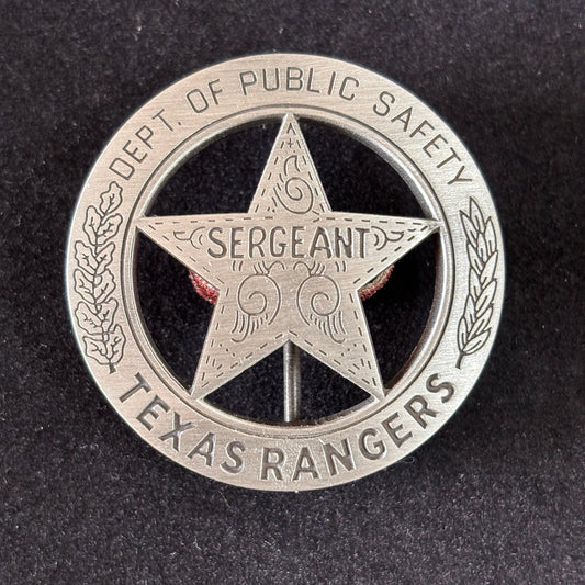 US Texas Rangers Sergeant Badge Replica Movie Props