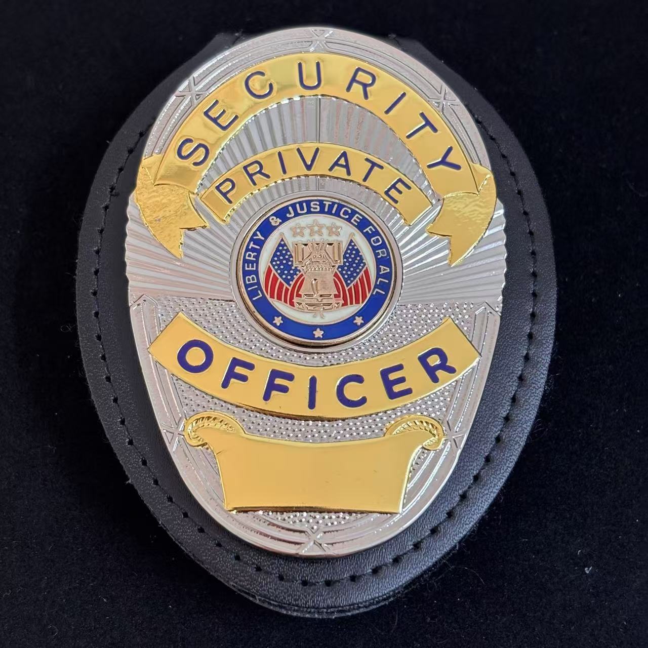 Security Private Officer Liberty & Justice For All BADGE Replica Movie Props