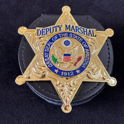 Great Seal Of The State Of Arizona Deputy Marshal Badge Replica Movie Props