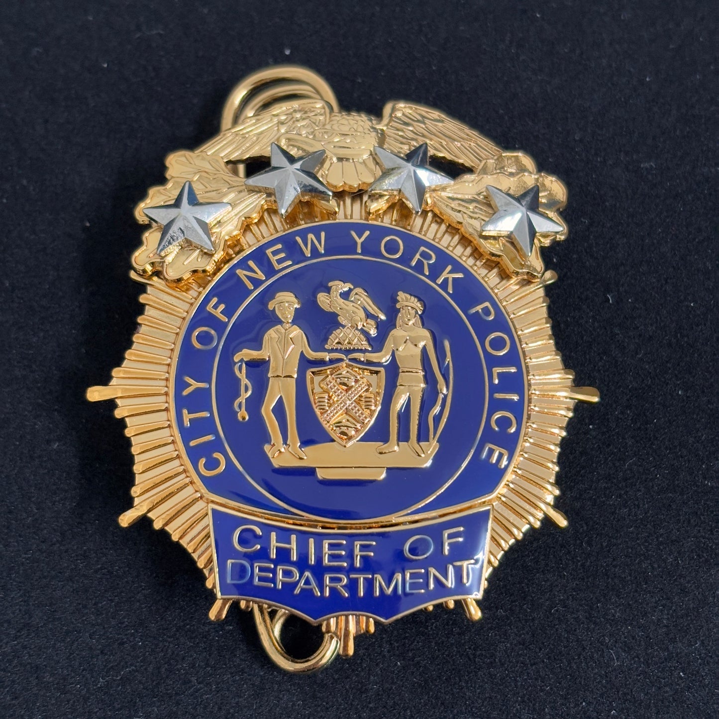 NYPD New York Police Badge Replica Movie Props 4 Star