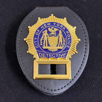 NYPD New York Police Detective Badge Replica Movie Props Customizable Number