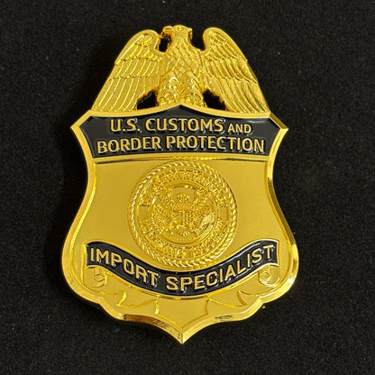 US Import Specialist Badge CBP Replica Movie Props