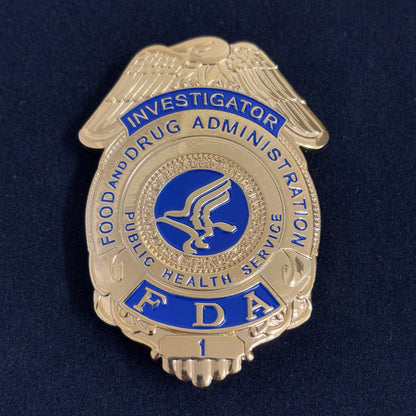 US Investigator FDA Badge Replica Movie Props #1