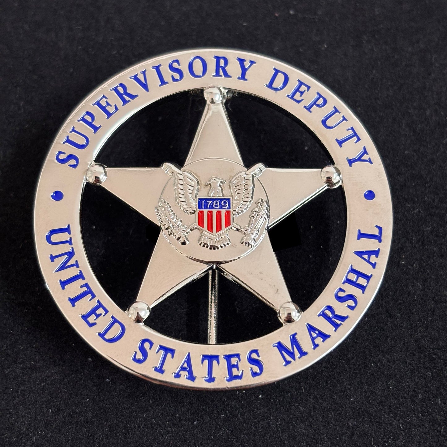 US Federal Court Law Enforcement Marshal Supervisory Deputy Replica Badge Movie Props