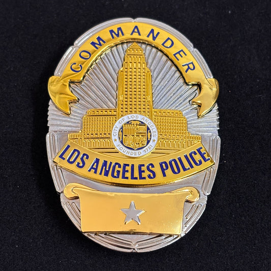 LAPD Commander Los Angeles Police Replica Badge Movie Props 1 Star