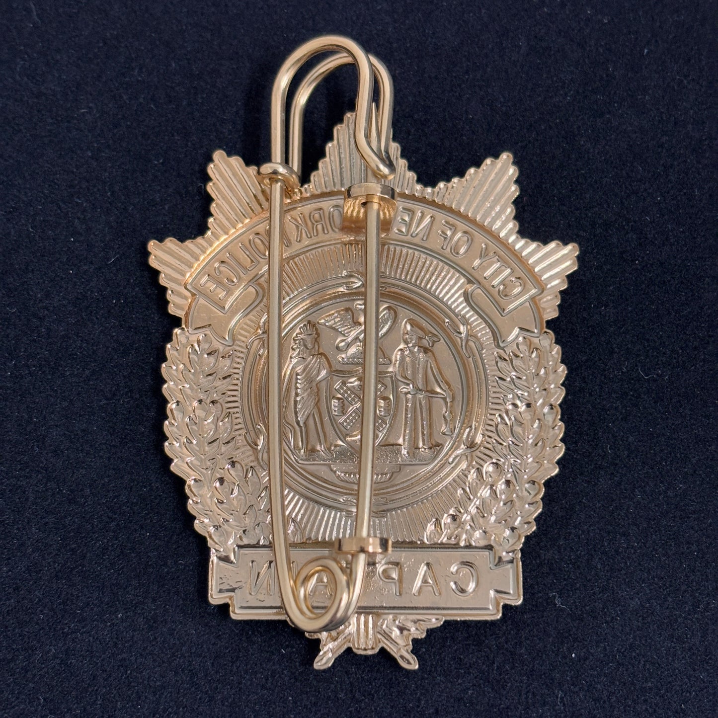 NYPD New York Police Captain Badge Replica Cosplay Movie Props